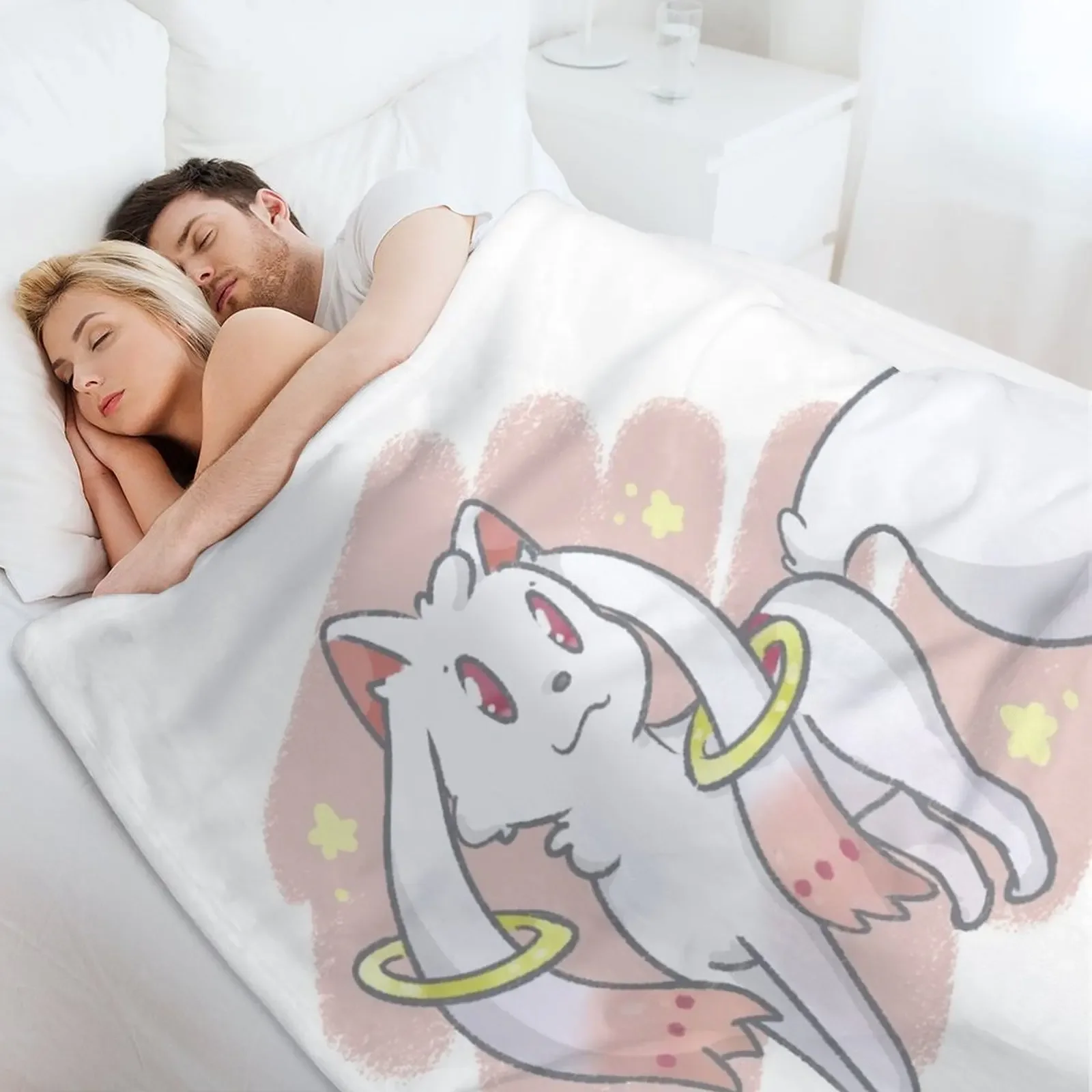 Kyubey - Madoka Magica тонкое одеяло для дивана