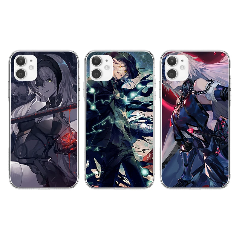

Anime Game Fate Grand Order Phone Case Transparent for IPhone 13 12 11 Pro Max Mini XS XR 8 7 6 6S Plus X SE2020 TPU Cover Cases