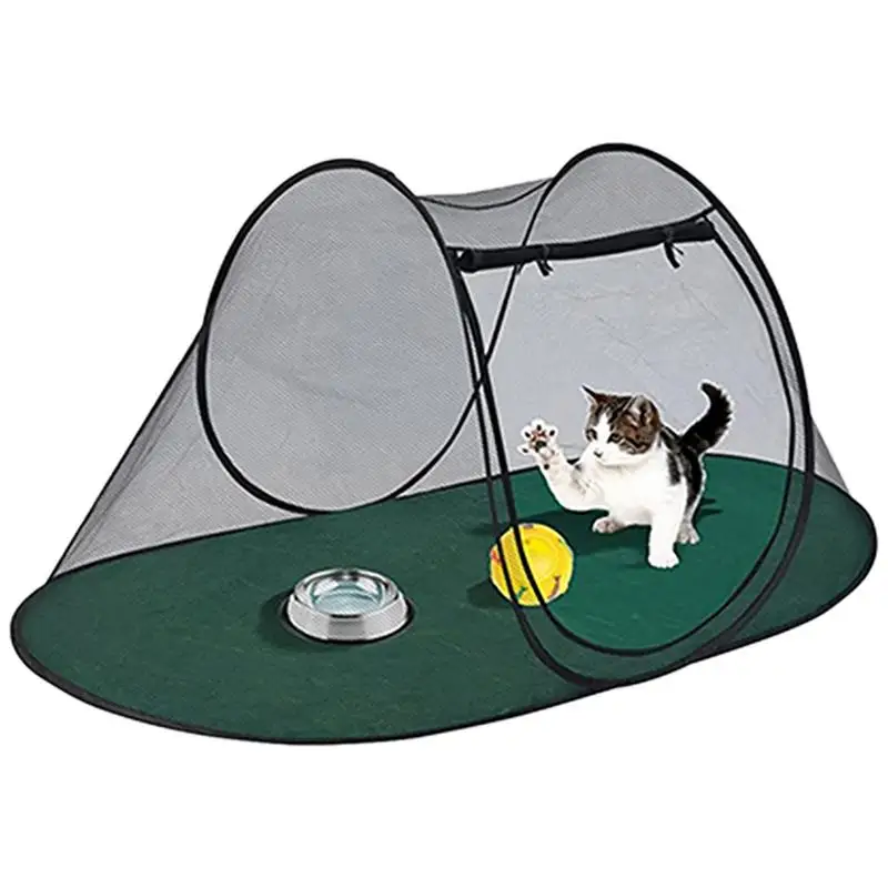 

Переносной сетчатый забор для домашних животных манеж-палатка для собак, черепашек, собак, складной уличный вольер для щенков, дорожная кле...