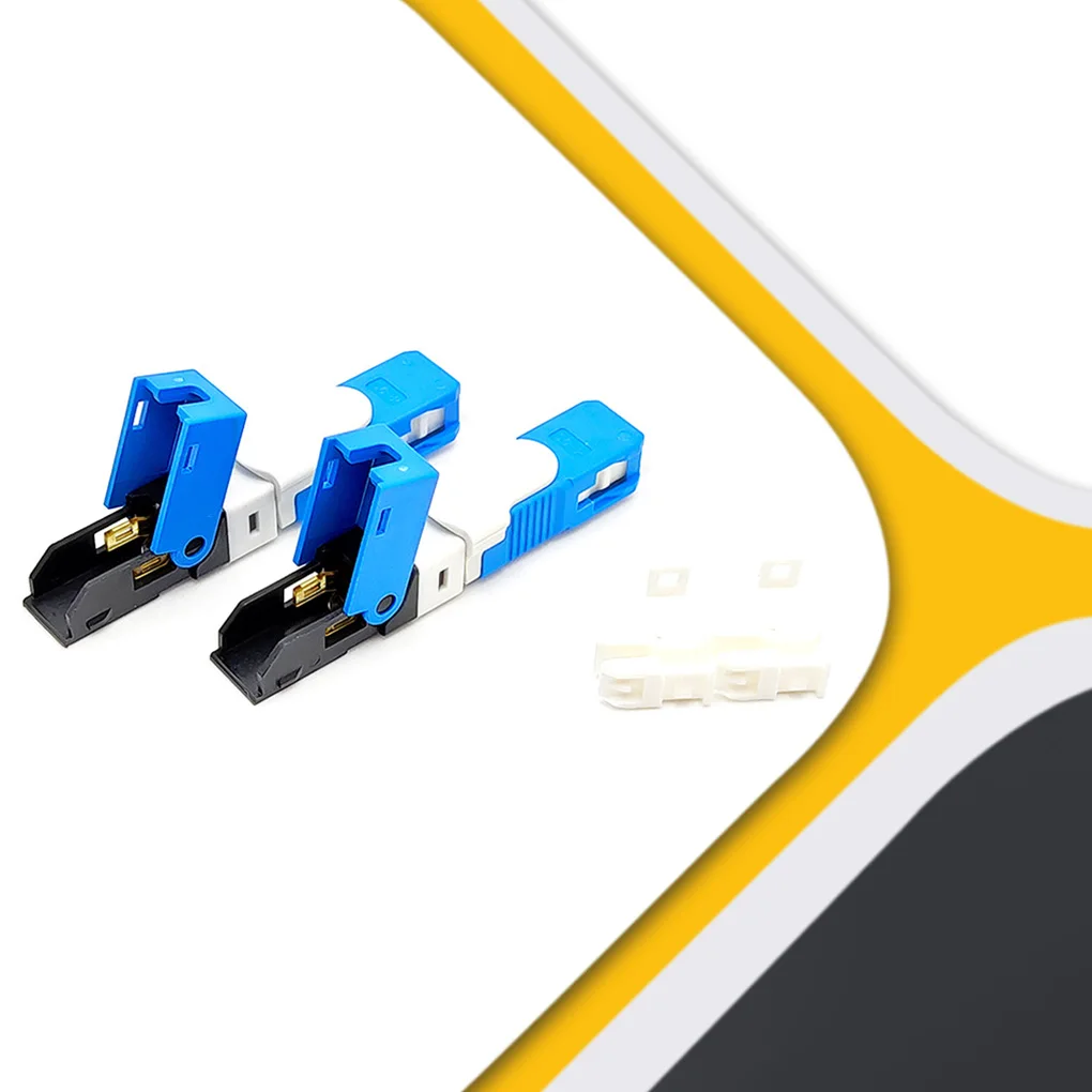 

100 Pieces 250-SC Optical Fiber Fast Connector Internet Spare Parts Connectors Adapter Electronic Accessory UPC