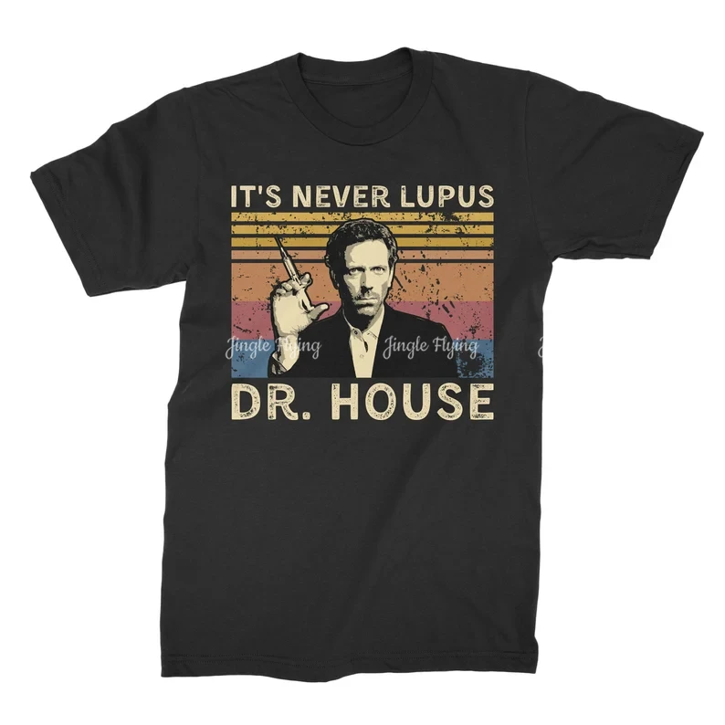 Винтажная футболка с надписью It's Never Lupus Dr House