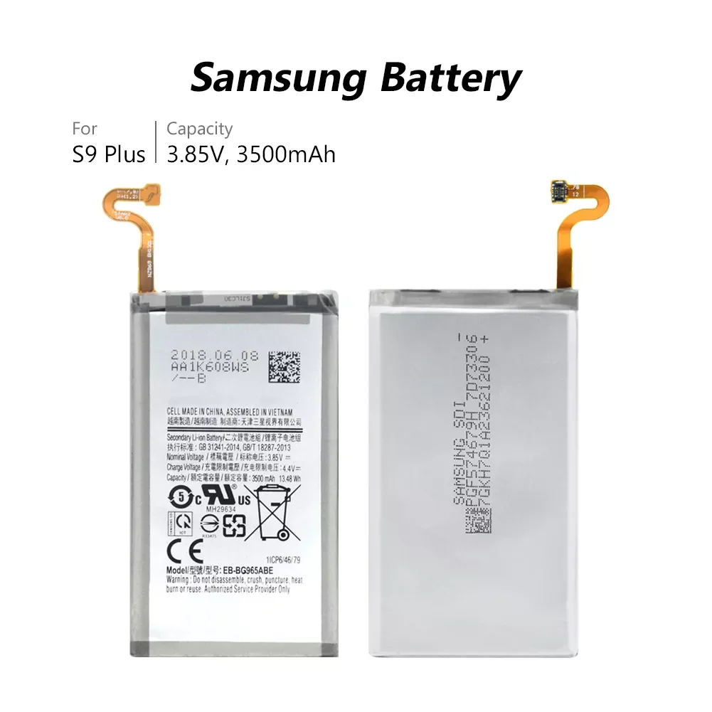 

Lithium Phone Battery EB-BG965ABE For Samsung GALAXY S9 Plus G9650 S9+ G965F SM-G9650 EB-BG965ABE Replacement Batteries
