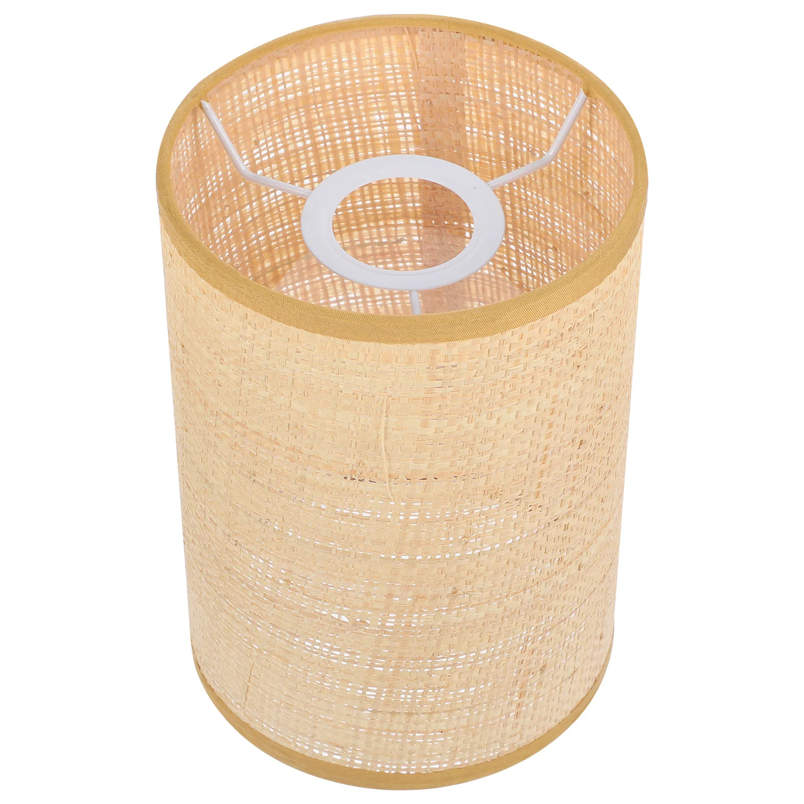 

Rattan Woven Lampshade Replacement Drum Lamp Shade Bulb Cage Chandelier Lamp Cover E27 E14 Clip On Bulb Ceiling Pendant Fixture