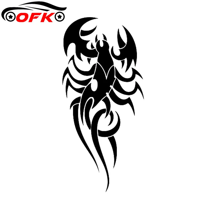 

Cool Tribal Tattoo Scorpion Car Styling Motorcycle Sticker Black/Silver 13.7cm*6.5cm