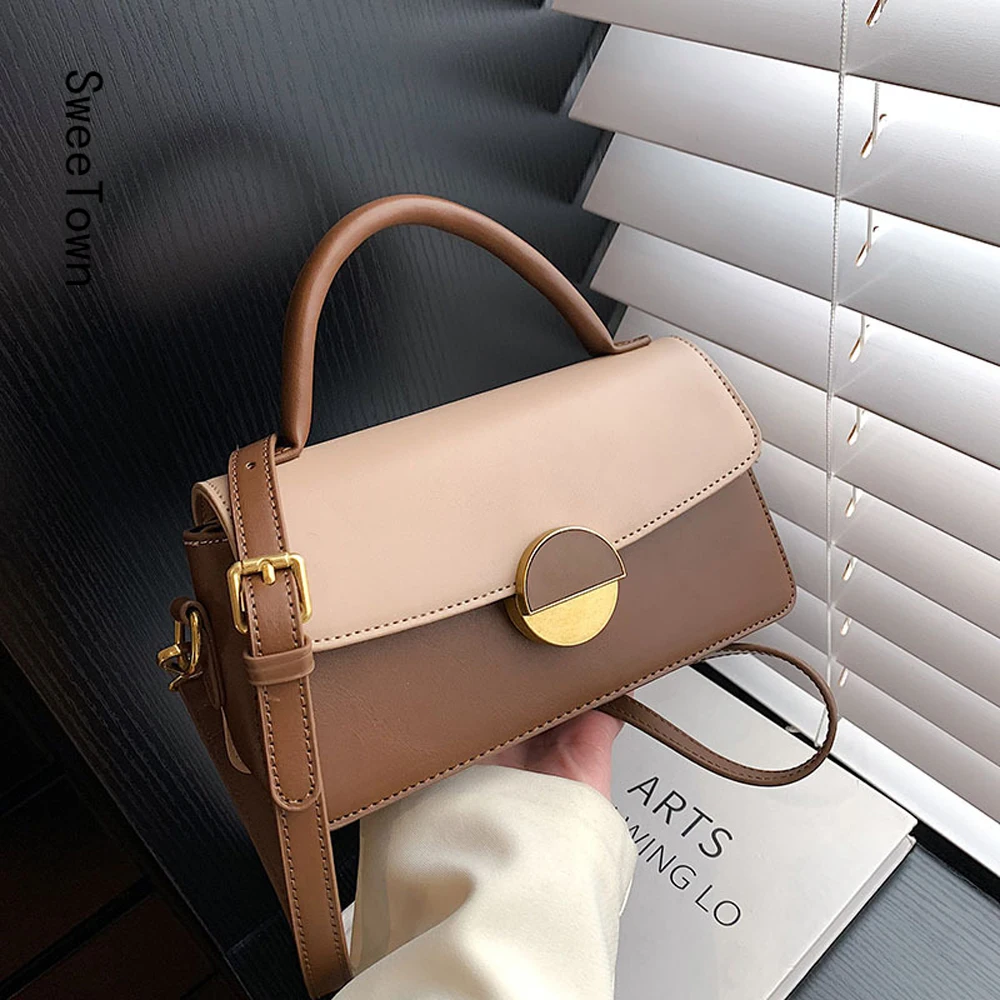 

Sweetown Classic Crossbody Bags For Women Female Shoulder Bags Messenger Bag Purses And Handbag Luxury Brand Top Handle Handbag