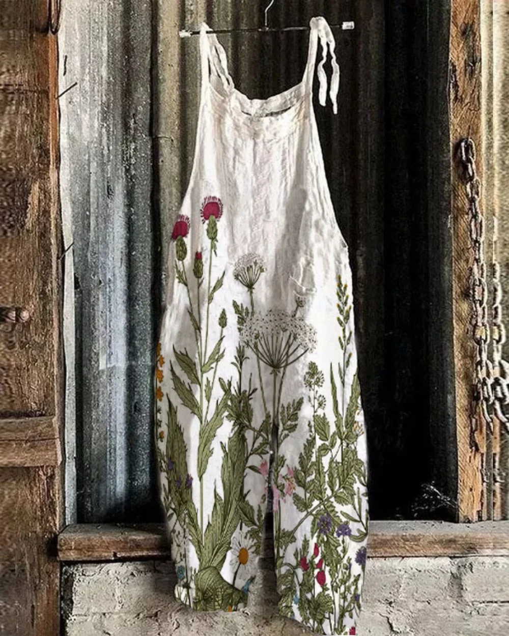 Летние и осенние новые женские брюки на лямках свободные дышащие Mingzu Fengfu девять