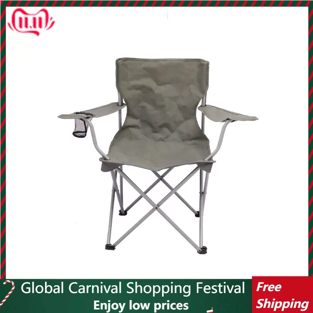 

Набор из 4 стульев для отдыха, пляжный стул с сетчатым держателем для чашек, классические складные стулья для кемпинга, стул для походов и природы, стул 32,10X19,10X32,10 дюймов