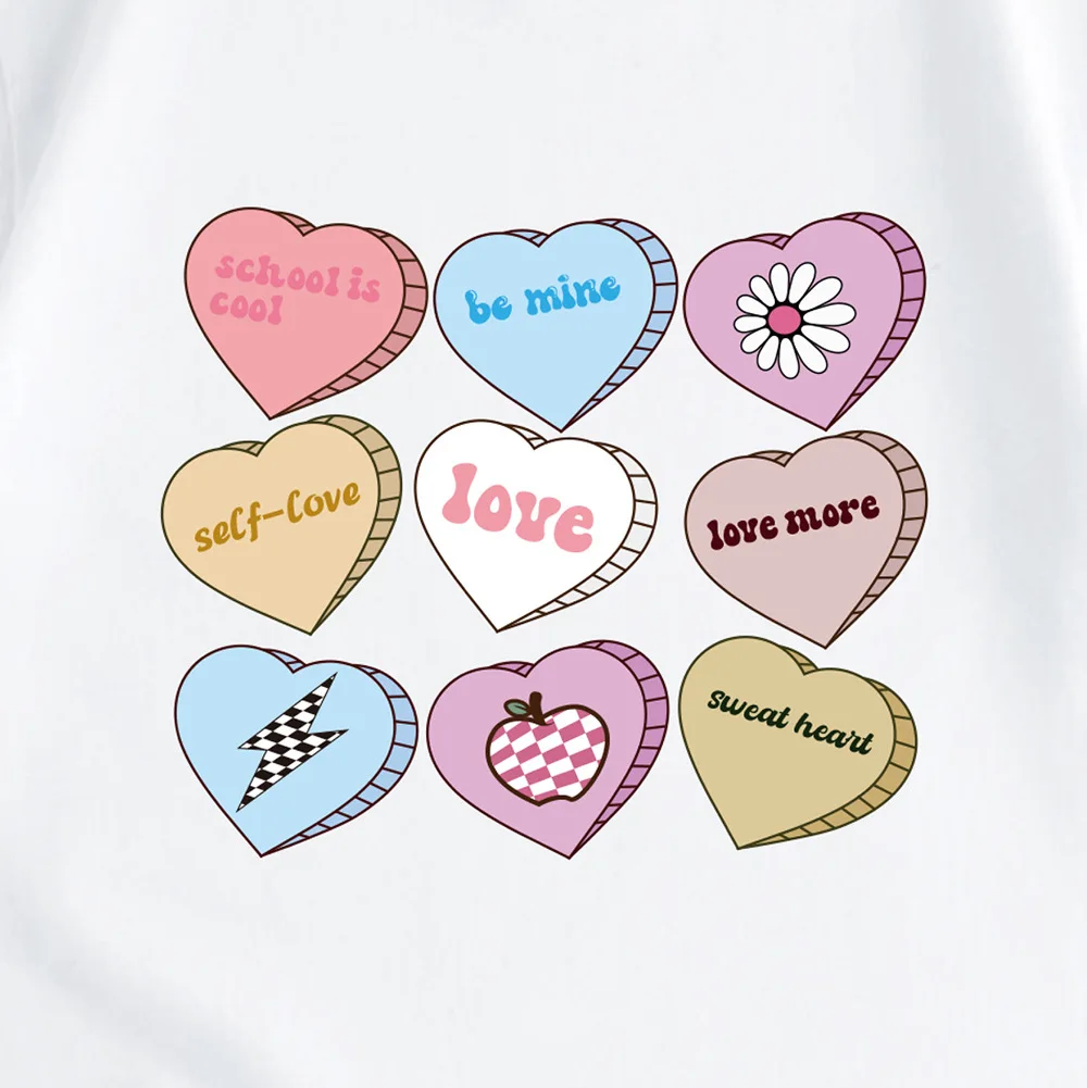 Повседневная футболка с круглым вырезом и короткими рукавами для девочек