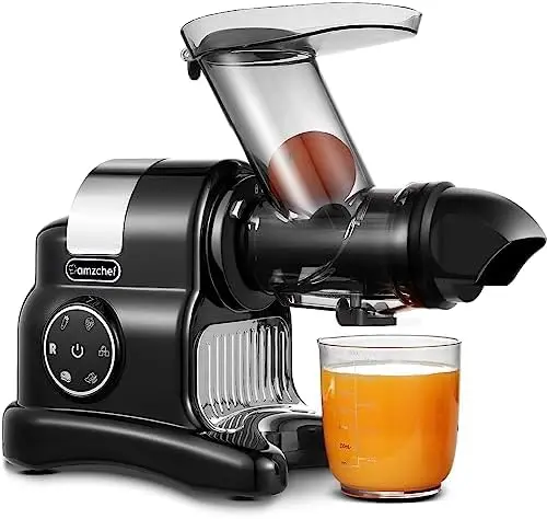 

Machines Cold Pressed, AMZCHEF 3" Wide Chute Slow juicer, High Nutrition Juicer Slow Masticating with 2-Speed Modes & Re