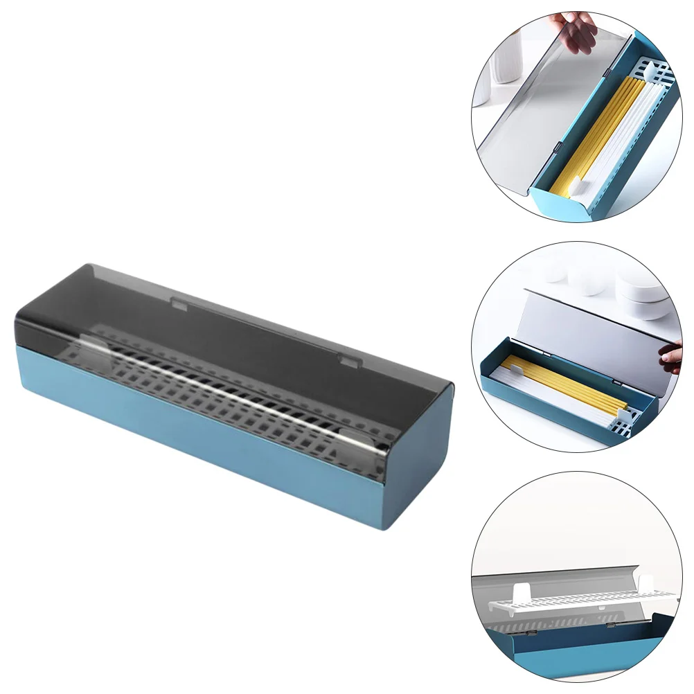 

1pc Flatware Tray Kitchen Cutlery Tray and Utensil Storage Container (Blue)