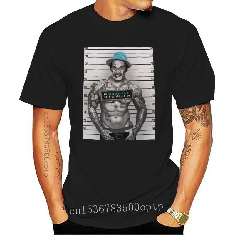

2022 забавная Мужская футболка Don Ramon Mugshot, новые мужские футболки с коротким рукавом и круглым воротником, мода 032959