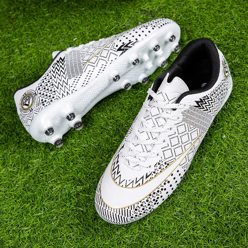 

2023 футбольная обувь AG с длинными шипами, дышащие высококачественные детские уличные футбольные тренировочные матчи, женские футбольные бутсы