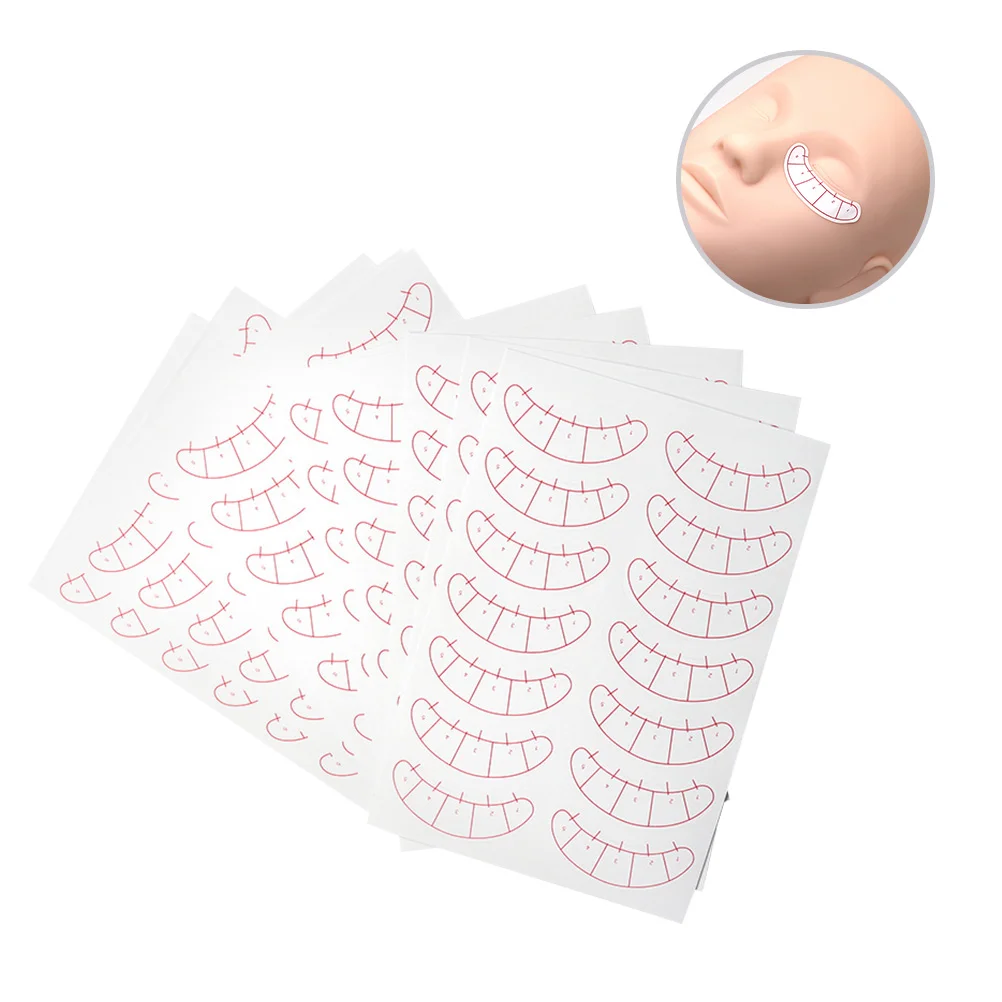 

10 Sheets Stickers 5-point Positioning Protective Pads Grafting Patches Under Eye Pads for