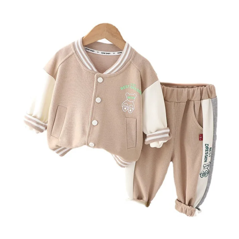 

New Spring Autumn Baby Boys Clothes Children Girls Sports Jacket Pants 2Pcs/Sets Toddler Casual Costume Infant Kids Sportswear