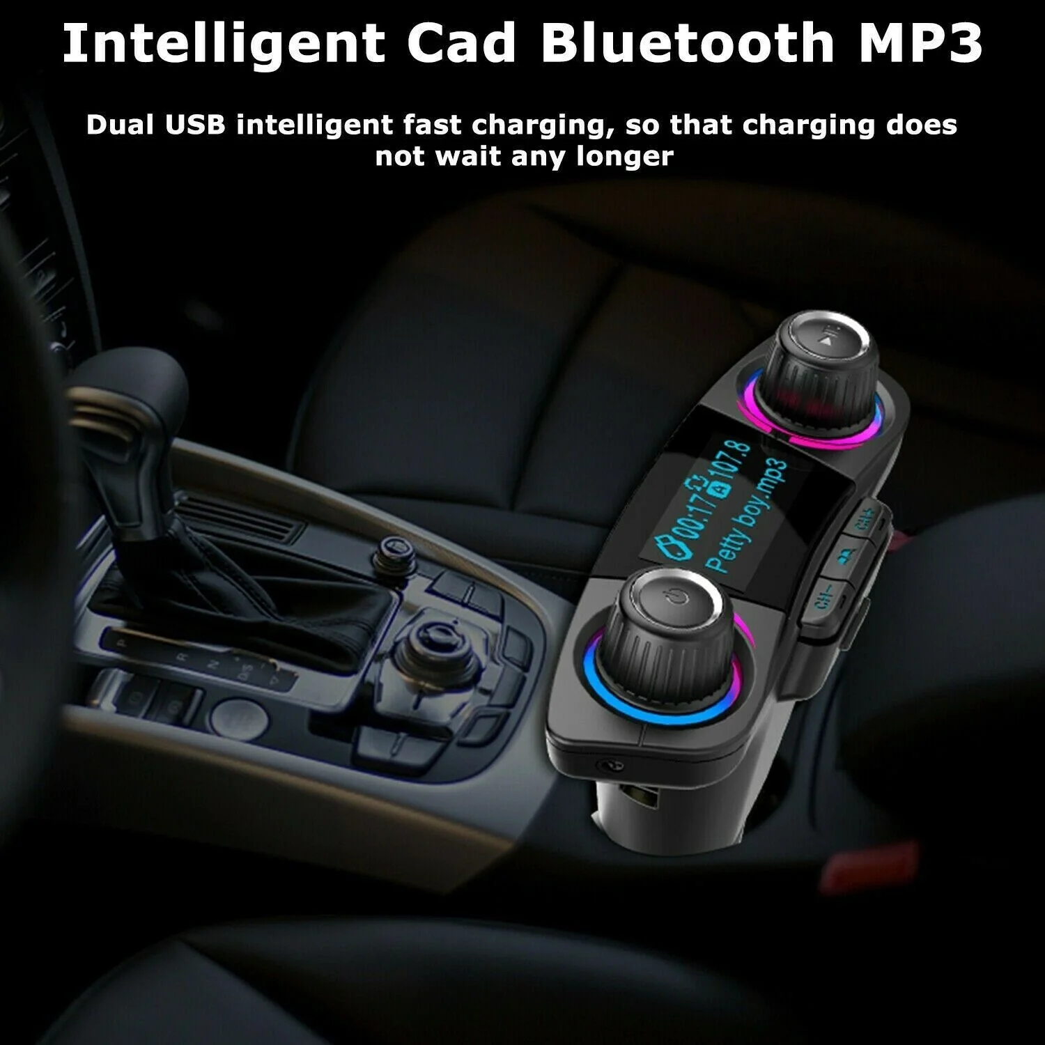 

Автомобильный прикуриватель 12 В с интерфейсом Bluetooth, FM-передатчиком, mp3-плеером, USB-зарядным устройством, комплект гарнитуры