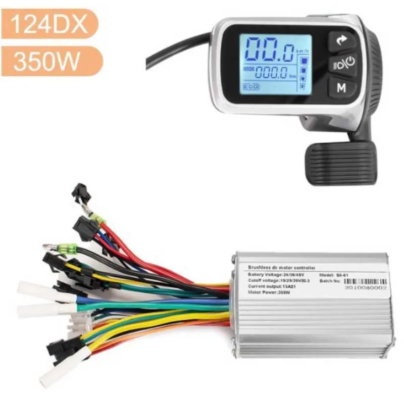 Дисплей 124DX с дисплеем для большого пальца контроллер скутера Ebike двигателя 24 В 48