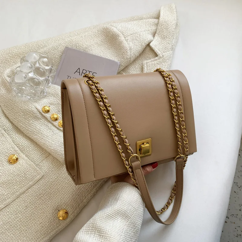 Модные брендовые Дизайнерские однотонные кошельки женские сумки через плечо 2022