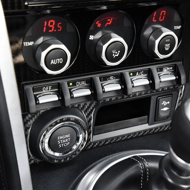 Кнопочная кнопка включения и остановки двигателя из углеродного волокна кольцо