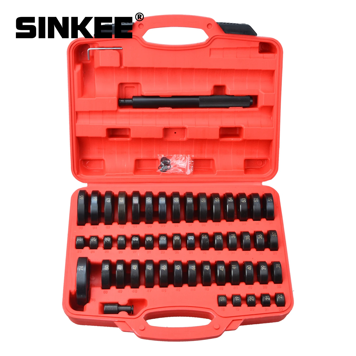 

51pc Custom Bushing Bearing Seal Driver Push Press Disc Tool Set 18-65mm SK1428