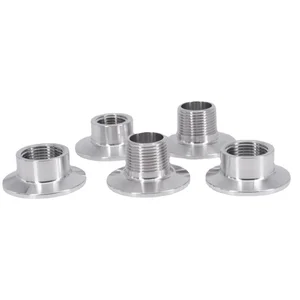 Санитарный Соединитель с тремя зажимами, 14 дюйма, 38 дюйма, 12 дюйма, 34 дюйма, 1 дюйм, наружная и внутренняя резьба NPT, 0,5 дюйма, 1,5 дюйма, 2 дюйма, нержавеющая сталь, для домашнего пивоварения