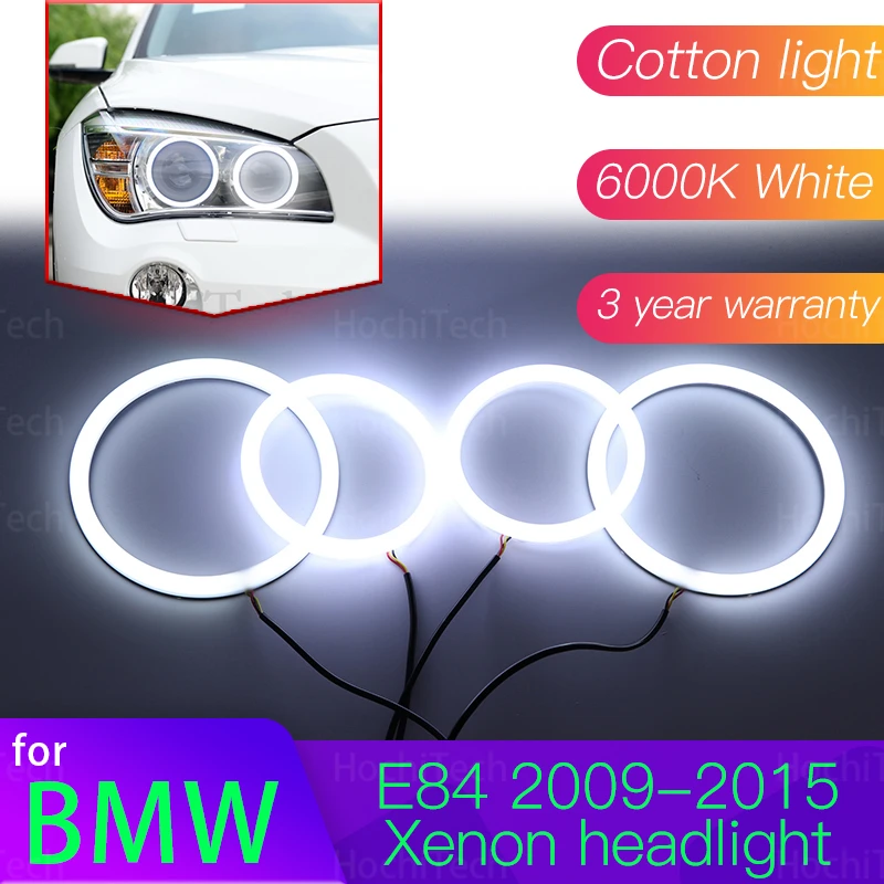 

Angel Eyes Kit 6000L Cotton White Halo Ring Light for BMW X1 E84 2009 2010 2011 2012 2013 2014 2015 Xenon Headlight