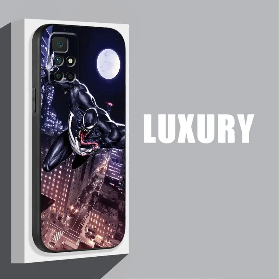 Marvel Venom Cool Cover Phone Case for Redmi Note 11 Pro 9 8 7 10S 12S 9S 11S 10 12 9T 8T 13 TPU Soft Shell