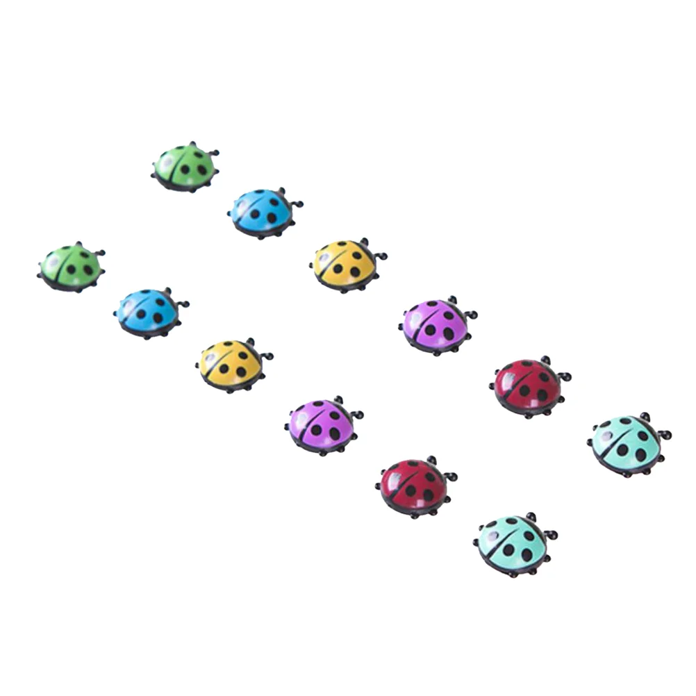 

12pcs Refrigerator Magnets Ladybug Fridge Magnets Fridge Magnetic Sticker Decor