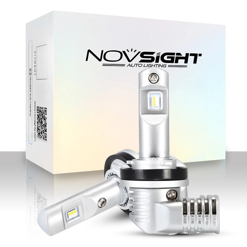 

NOVSIGHT H4 H7 Led Car Headlight Bulbs H11 H16JP 9005 9006 9012 D1S P13 PSX24W PSX26W 50W 10000LM 6500K Mini Size LED Headlight