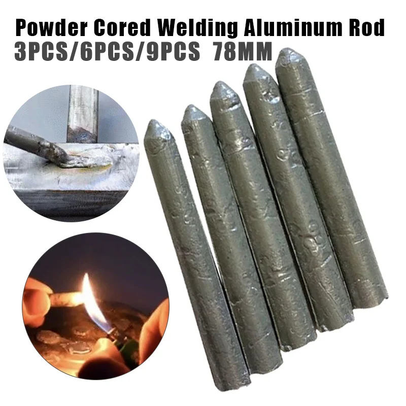 

Powder Cored Welding Aluminum Rod Low Temperature Easy Melt Aluminum Soldering Welding Rods No Need Solder Convenient Weld Tools