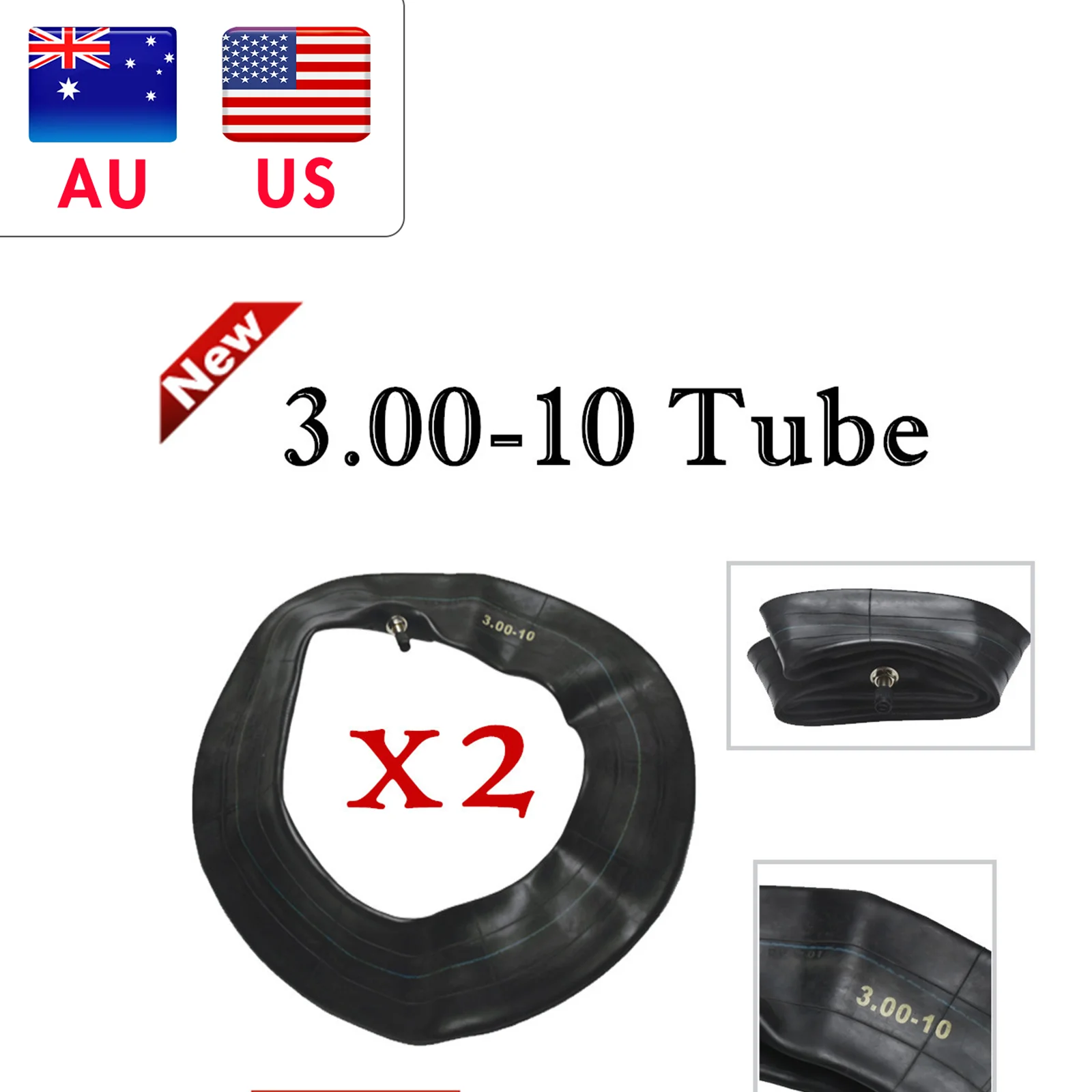 TDPRO мотоциклетное оборудование 2 шт. 3 0-10 80/100-10 Внутренняя камера шины F Kawasaki KLX DRZ 110