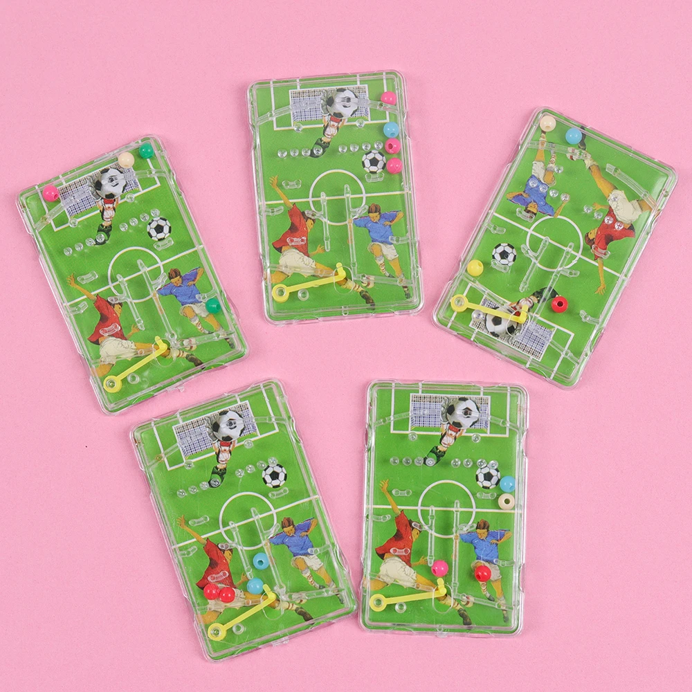 

10Pcs Football Pinball Game Board Field Shooting Pattern Palm Top Toy For Kids Birthday Party Favor Goodie Bag Giveaway Boy Girl