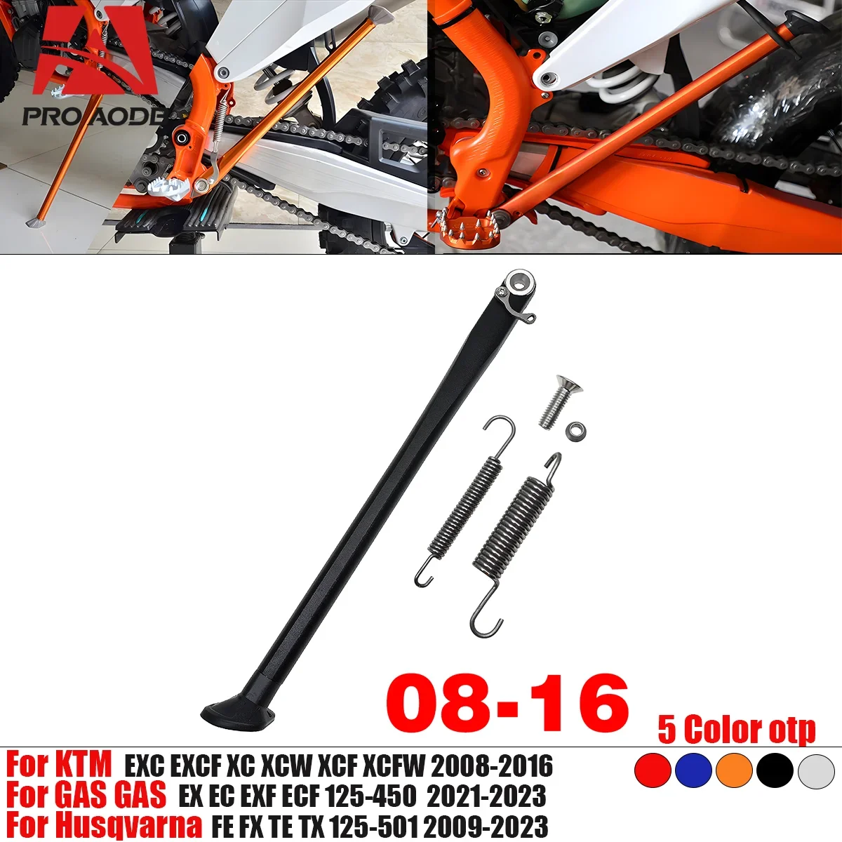 Прочная боковая подставка для мотоцикла комплект пружин Husqvarna TE FE TX FX FS 150 250 300 350 450