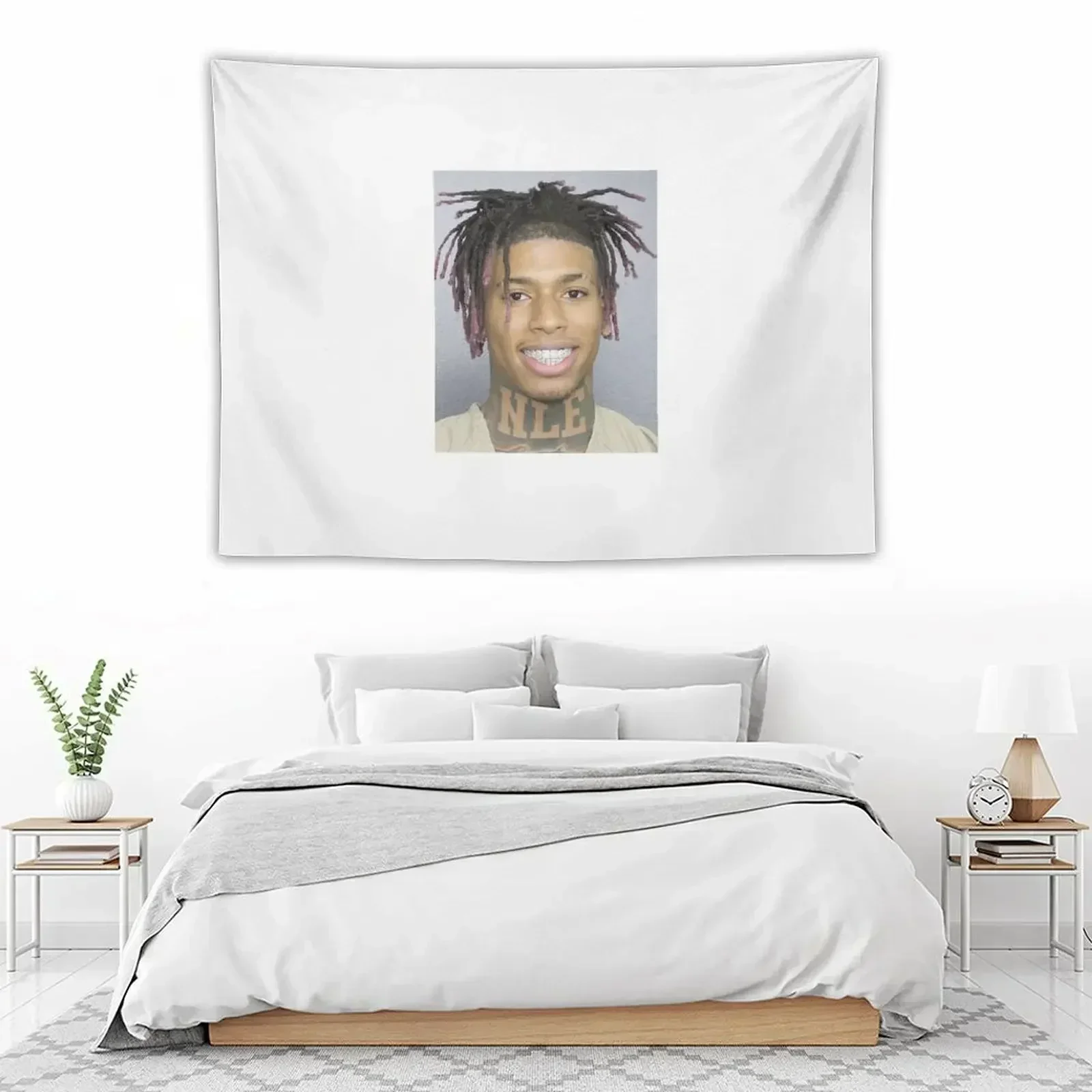 NLE Choppa Mugshot Гобелен Домашний и Комфортный Декор Настенный