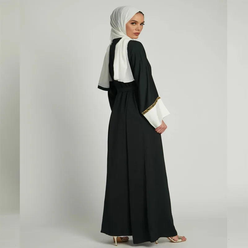 Women Muslim Coat Long Dress Abaya Dubai Cardigan Muslim Robes Kimono Abrigo Mujer Largos Musulmana Tunic