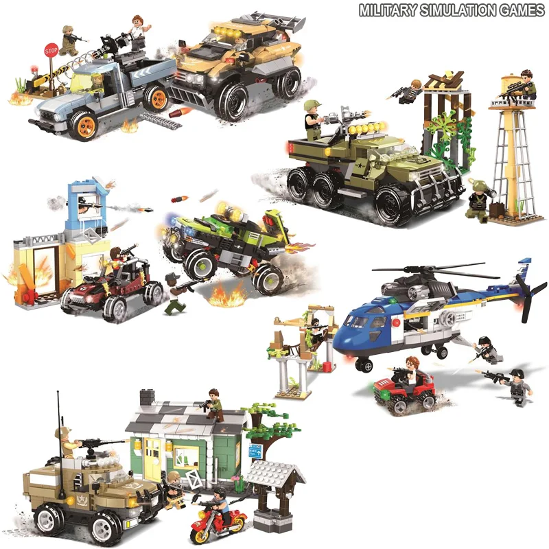 

Конструктор City Auto Soldier детский, военный автомобиль, оружие, игровой автомобиль