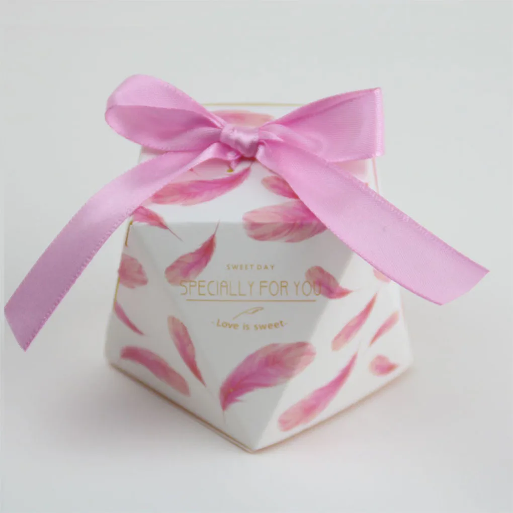 Cookie Cake Wedding Favor Boxes Exquiste Gift Favour Bags Octagonal Birthday Event Party Supplies