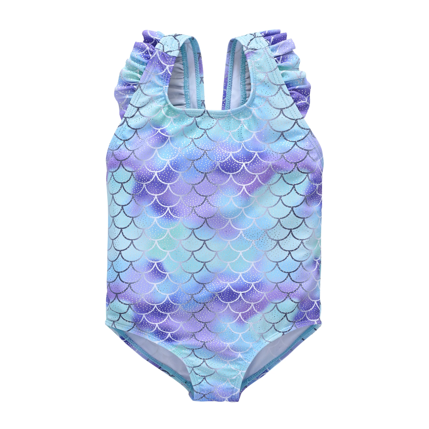 Купальник для маленькой девочки "Baby Girl Swimwear Toddler Kids Swimsuit Fruit Girls Summer Beachwear Fish Scales Children Bathing Suit" (0 1 2 3 4 5 6 лет) на