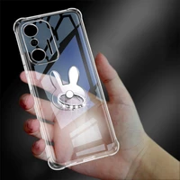 3d cute cartoon ring holder case for xiaomi mi 11t 10t pro mi 11 lite 5g ne silicone camera protection clear shockproof cover