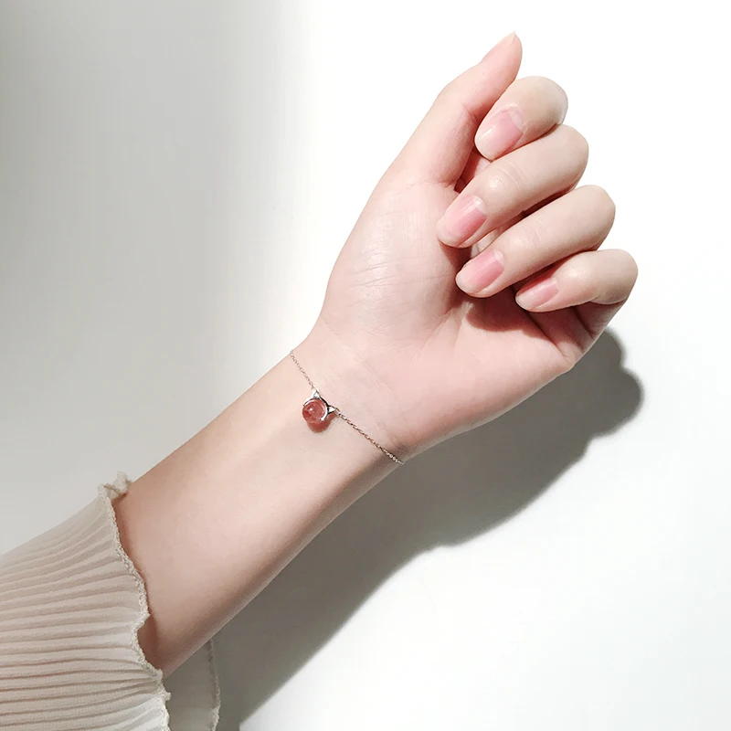 

Женский браслет с холодным ветром TBSL03, простой темпераментный браслет из стерлингового серебра 925 пробы