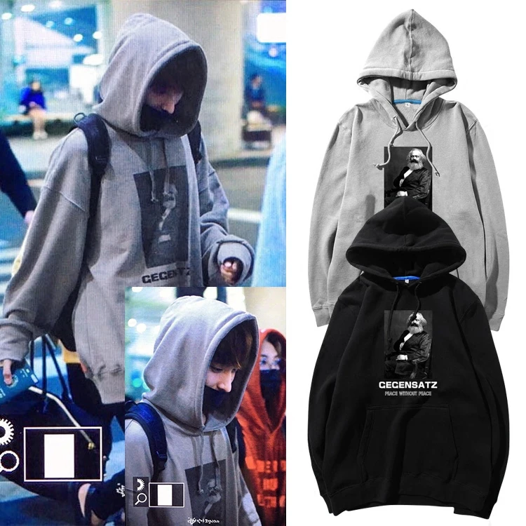 

New Korean Style K Pop Kpop K-pop Clothes Seventeen DK Same Paragraph Streetwear Hoodie Sweatshirts Casual Pullover Hooded Tops