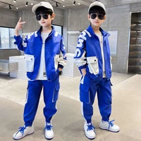boys suit coatpants cotton 2pcssets 2022 special spring autumn thicken sports sets kid breathable children clothing
