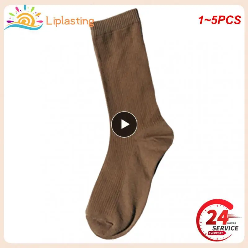 

1~5PCS Lot Fashion Frilly Ruffled Cotton Princess Socks Middle Tube Solid Color Striped Dance Women Socks Miaoyoutong