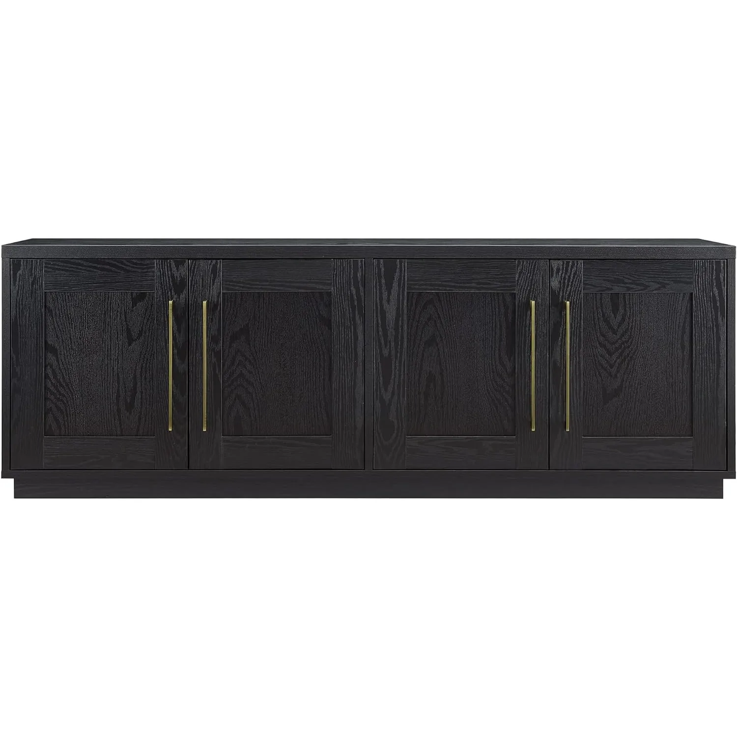 Прямоугольная ТВ-подставка Henn &amp Hart Tillman для телевизора до 80 дюймов черного цвета