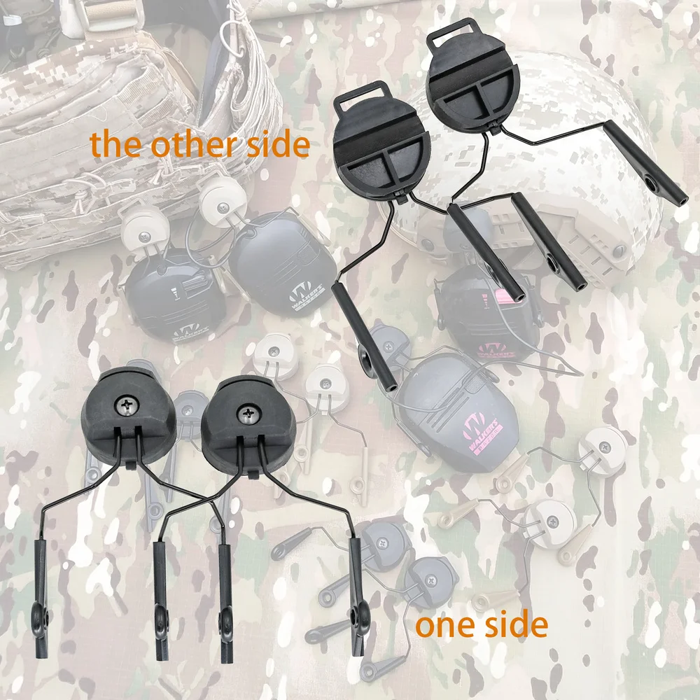 Hearangel Helmet ARC Rail Adapter Tactical headset Accessories for Walker Electronic Earmuffs Hearing Protection Shoot Headphone
