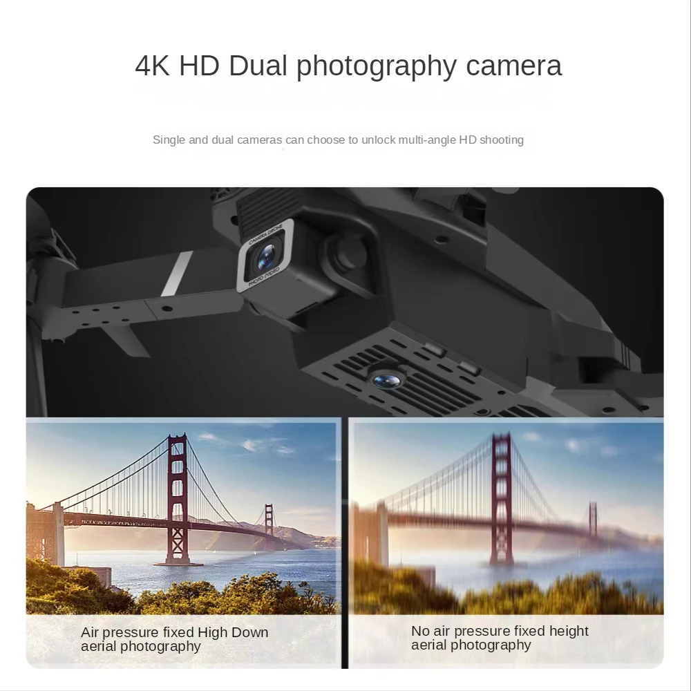 Xiaomi E88pro UAV 4k HD Aerial Photography Dual Camera Obstacle Avoidance Aircraft Fixed Height Folding Remote Control Aircraft enlarge