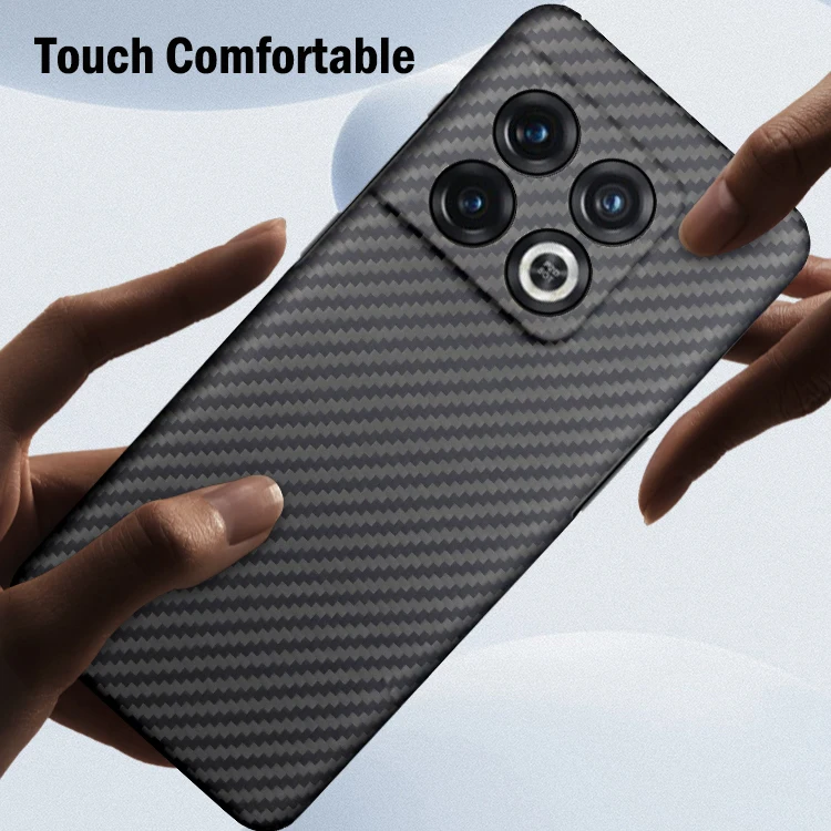 Funda For Oneplus 10 Pro Aramid Case for Oneplus 10 Pro Ultra-Thin Matte 3D Pure Real Carbon Fiber Phone Case Shockproof Cover