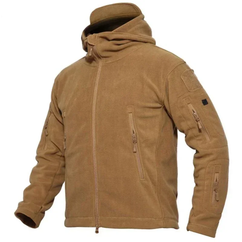 Мужская тактическая уличная куртка из мягкой кожи акулы с теплой внутренней