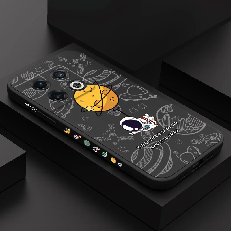 

Astronauts Study Phone Case For Oneplus 11 11R 10 10R 10T 9R 9RT 9 8T 8 7 7T Pro 5G Liquid Silicone Cover