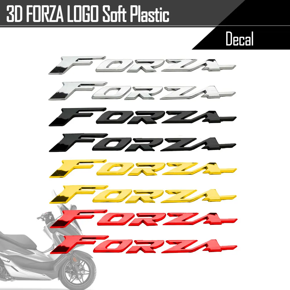 

3D аксессуары для мотоциклов, эмблема с логотипом, значок, хромированная мягкая пластиковая наклейка, Женская Наклейка для Honda FORZA 125 250 300 350 NSS350