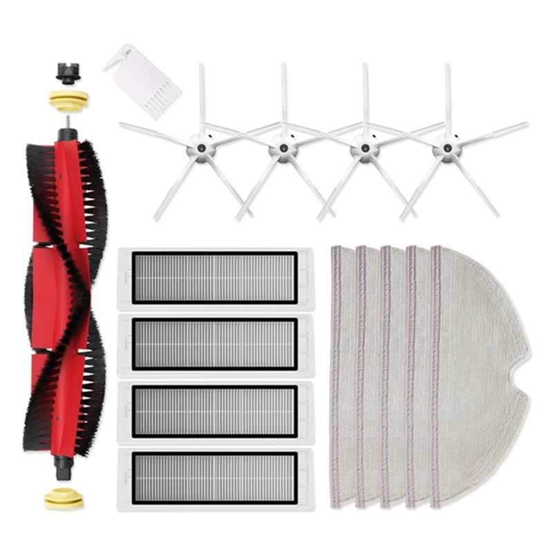 

1 Set New Removable Main Brush Washable HEPA Filter Cloth For Xiaomi Roborock S6 S60 S65 S5 MAX T6 Accessories